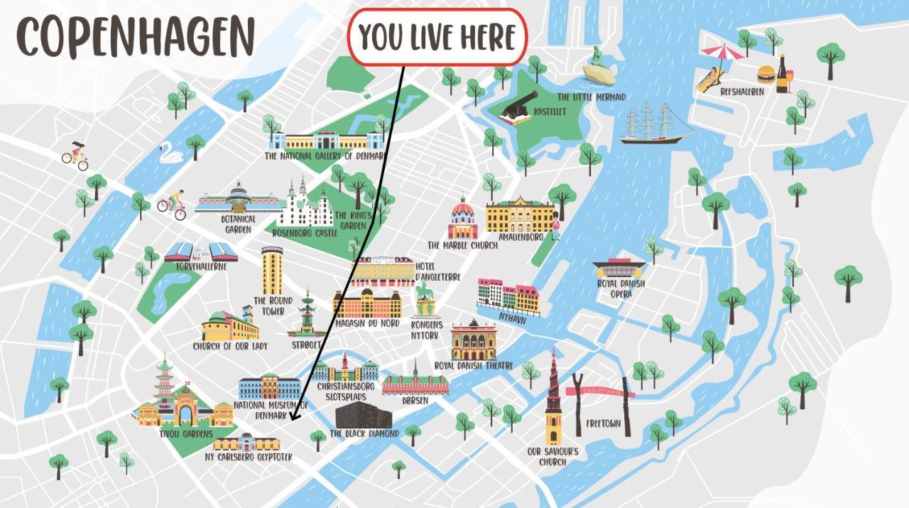 Luxury Apartment W Privat Rooftop Terrace - Cph C København Eksteriør billede